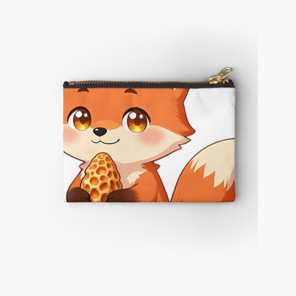 Item preview, Cute Red Fox Kit with Morel Mushroom designed and sold by pumsquare.