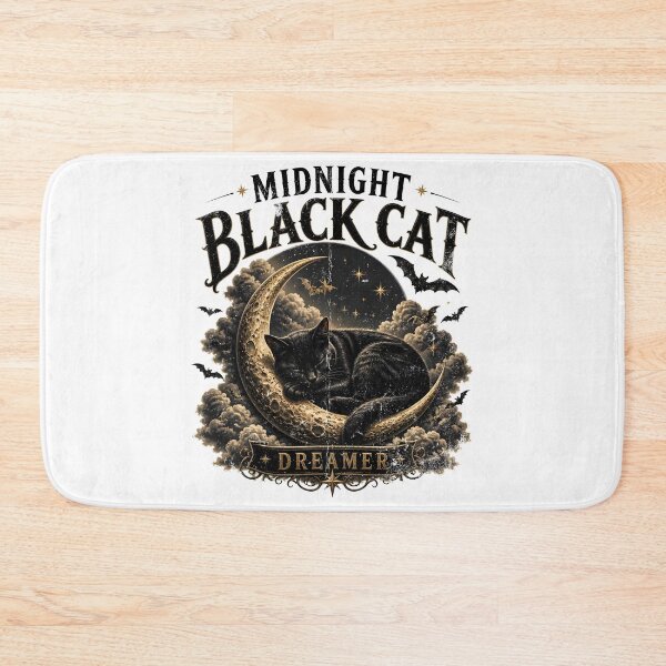Item preview, Midnight Black Cat Dreamer Dark Realistic designed and sold by BernoNickel.