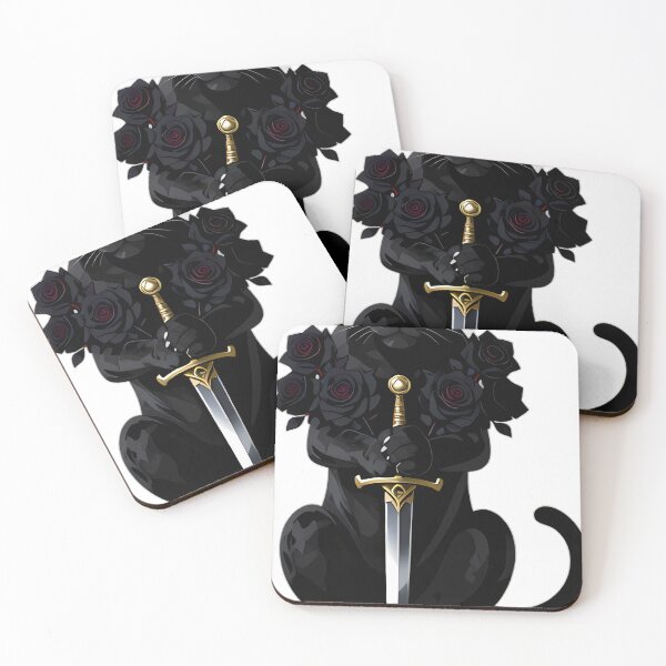 Item preview, Gothic Black Panther Dagger and Black Rose designed and sold by IllumeInk.