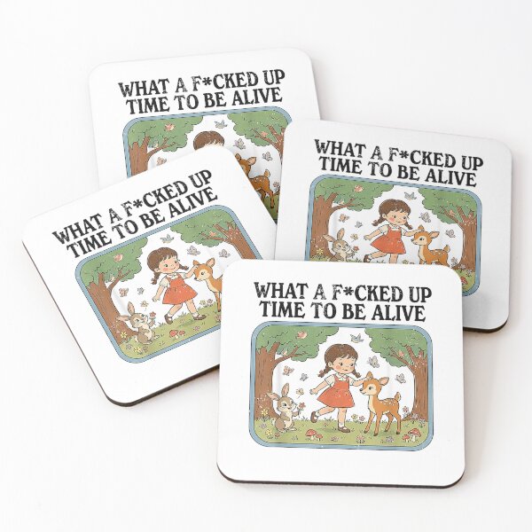 Item preview, Mental Health Funny Humor What A Fcked Up Time to Be Alive T-Shirt designed and sold by KTY-NUSS.
