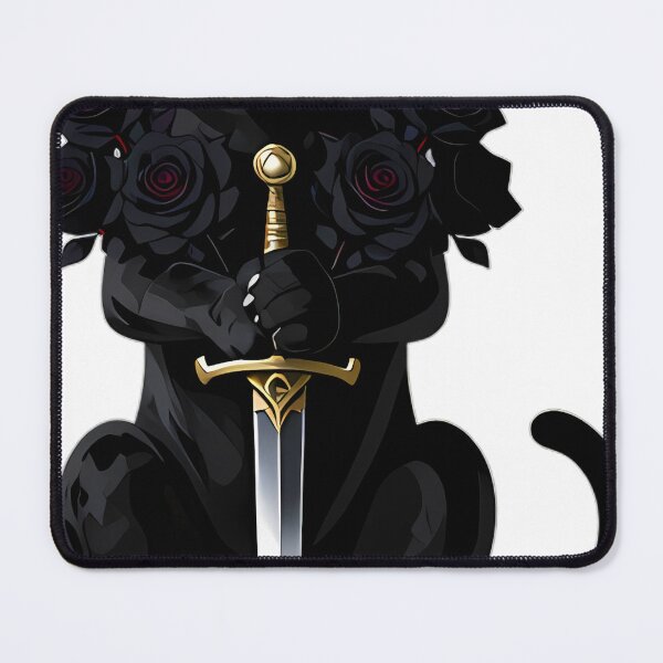 Item preview, Gothic Black Panther Dagger and Black Rose designed and sold by IllumeInk.