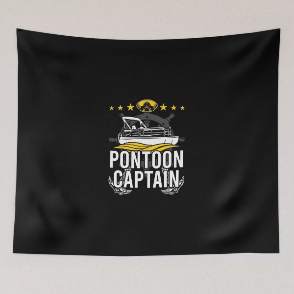 Item preview, Pontoon Captain Boat Graphic Design designed and sold by SalvadorEllison.