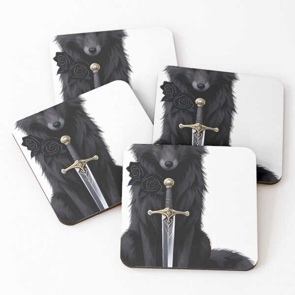 Item preview, Gothic Shadow Fox Dagger and Black Rose designed and sold by IllumeInk.