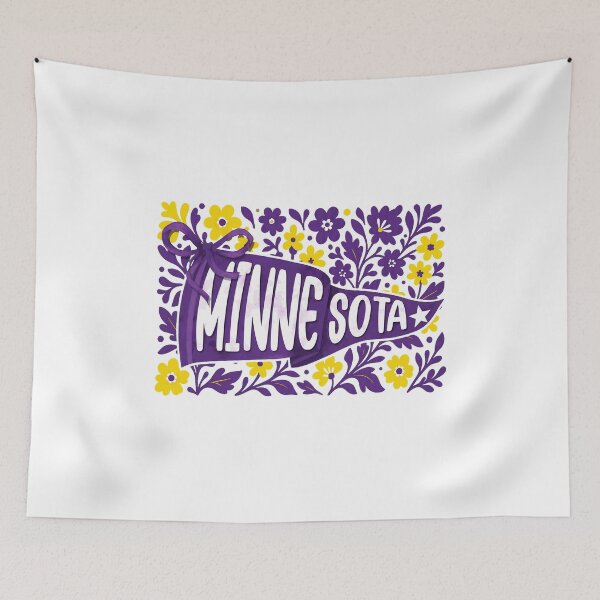 Item preview, MINNE SOTA Floral Pennant Graphic  designed and sold by Axel1985.