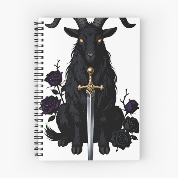 Item preview, Gothic Black Goat Dagger and Black Rose designed and sold by IllumeInk.