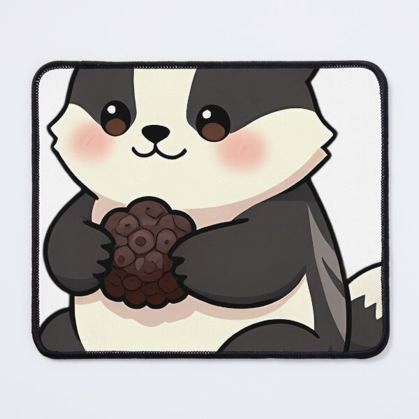 Item preview, Cute Baby Badger with Foraged Truffle designed and sold by pumsquare.