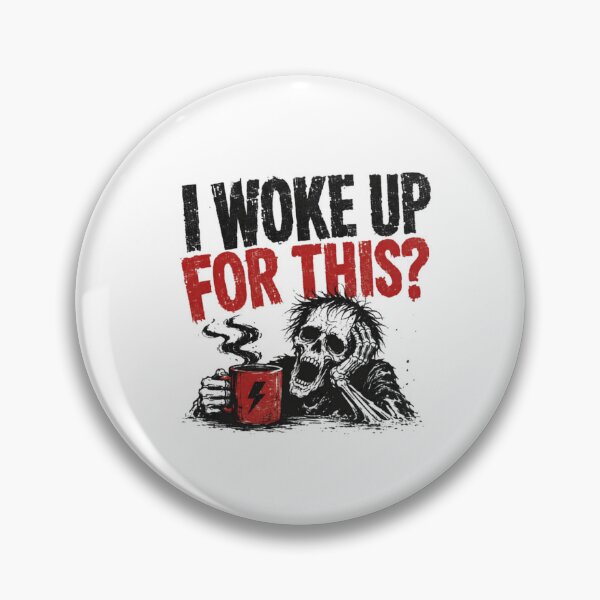 Item preview, I Woke Up For This? Not A Morning Person Coffee Lover Sarcasm Humor designed and sold by HumansStuck12.