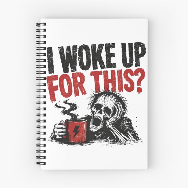 Item preview, I Woke Up For This? Not A Morning Person Coffee Lover Sarcasm Humor designed and sold by HumansStuck12.