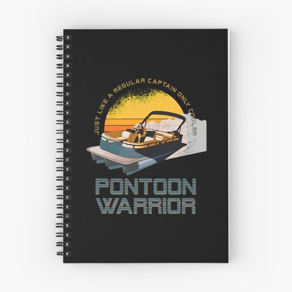 Item preview, Pontoon Warrior Retro Sunset Boating Watercraft Fun designed and sold by HassanPonce.