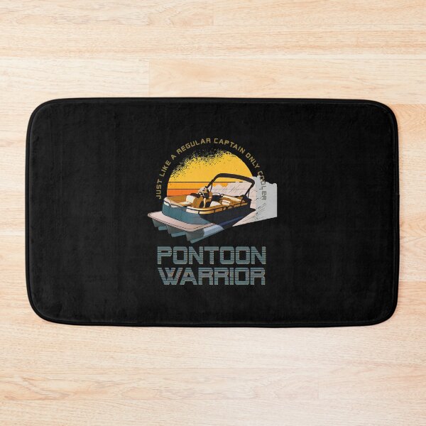 Item preview, Pontoon Warrior Retro Sunset Boating Watercraft Fun designed and sold by HassanPonce.