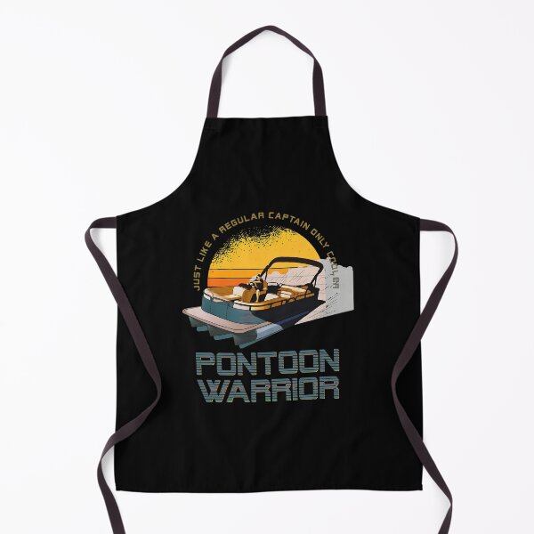 Item preview, Pontoon Warrior Retro Sunset Boating Watercraft Fun designed and sold by HassanPonce.