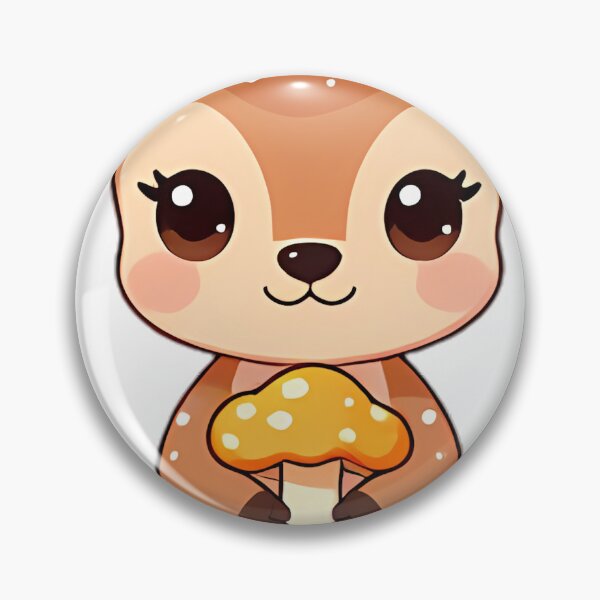 Item preview, Cute Baby Fawn with Golden Honey Mushrooms designed and sold by pumsquare.