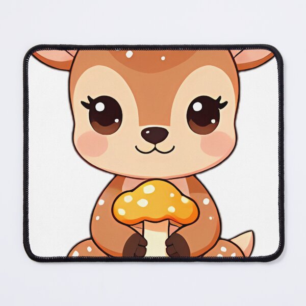Item preview, Cute Baby Fawn with Golden Honey Mushrooms designed and sold by pumsquare.
