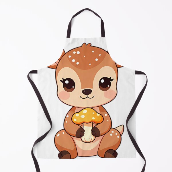 Item preview, Cute Baby Fawn with Golden Honey Mushrooms designed and sold by pumsquare.