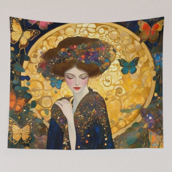 Item preview, Golden Moon of Butterflies designed and sold by TheDarkWardrobe.