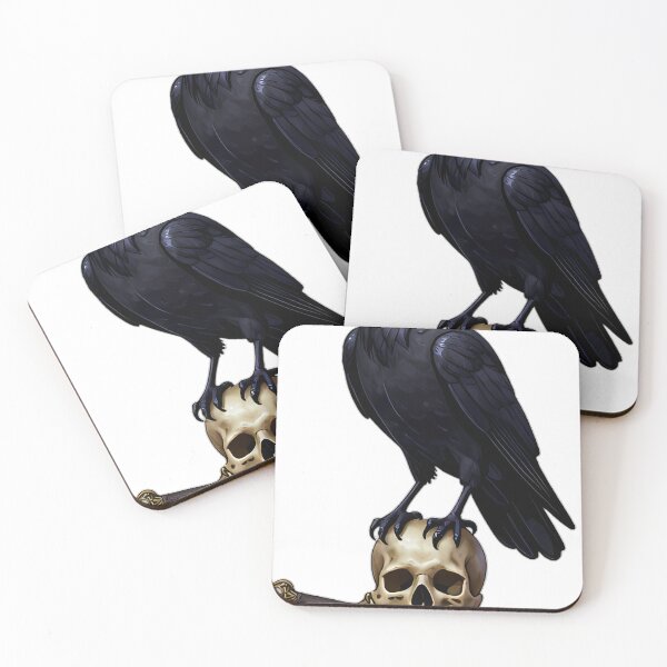 Item preview, Gothic Crow Skull Dagger and Black Rose designed and sold by IllumeInk.