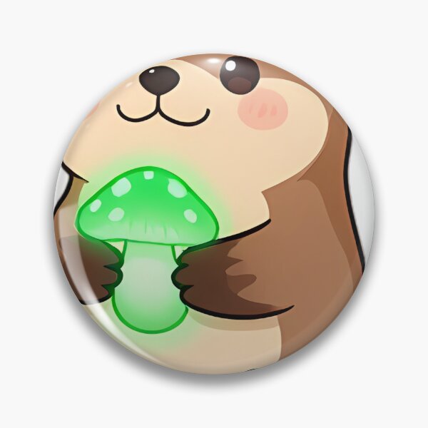 Item preview, Cute Sea Otter with Glowing Foxfire Bioluminescent Mushroom designed and sold by pumsquare.