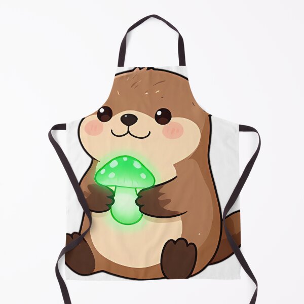 Item preview, Cute Sea Otter with Glowing Foxfire Bioluminescent Mushroom designed and sold by pumsquare.