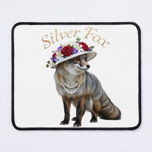 Item preview, Silver Fox With Pearls designed and sold by The She Shed.