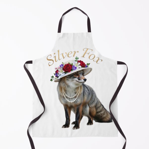 Item preview, Silver Fox With Pearls designed and sold by The She Shed.