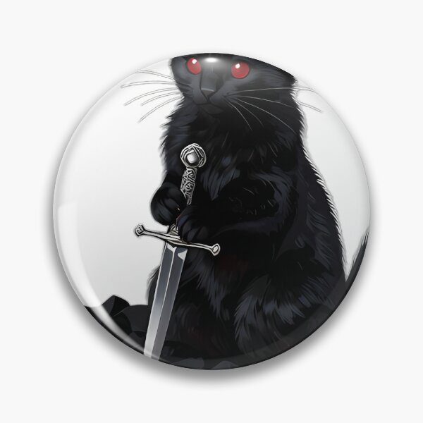 Item preview, Gothic Black Mink Dagger and Black Rose designed and sold by IllumeInk.