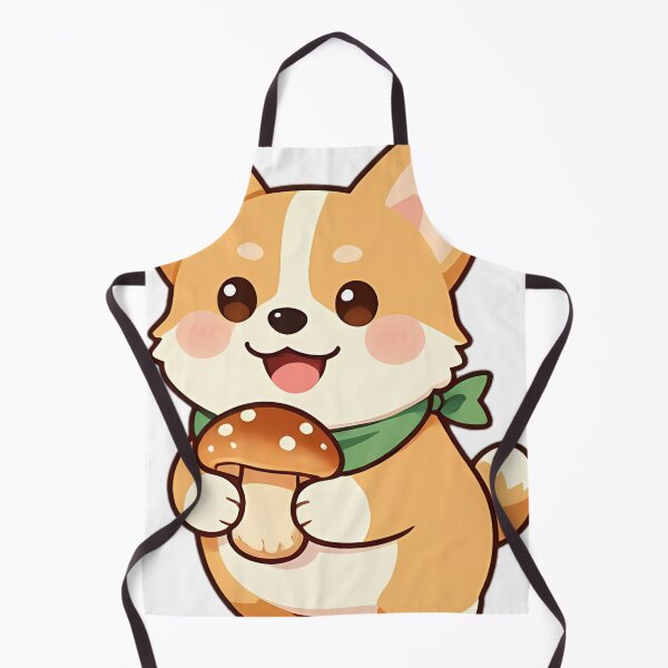 Item preview, Cute Corgi Puppy with Foraged Matsutake Mushroom designed and sold by pumsquare.