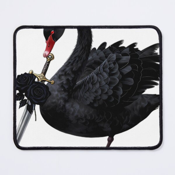 Item preview, Gothic Black Swan Dagger and Black Rose designed and sold by IllumeInk.