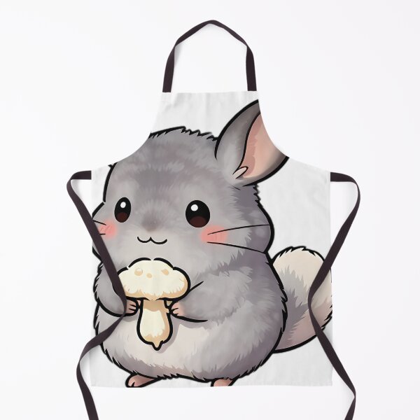 Item preview, Cute Chinchilla with Lion's Mane Mushroom designed and sold by pumsquare.