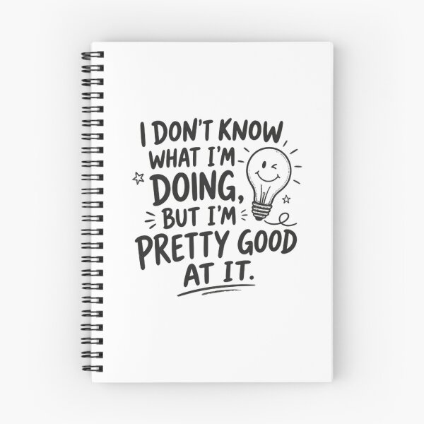 Item preview, I Don't Know What I'm Doing, But I'm Pretty Good At It Humorous Relatable Quote designed and sold by RetroMini2026.