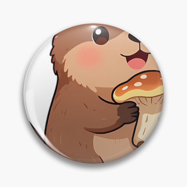 Item preview, Cute Baby Beaver with Birch Polypore Bracket Fungi designed and sold by pumsquare.