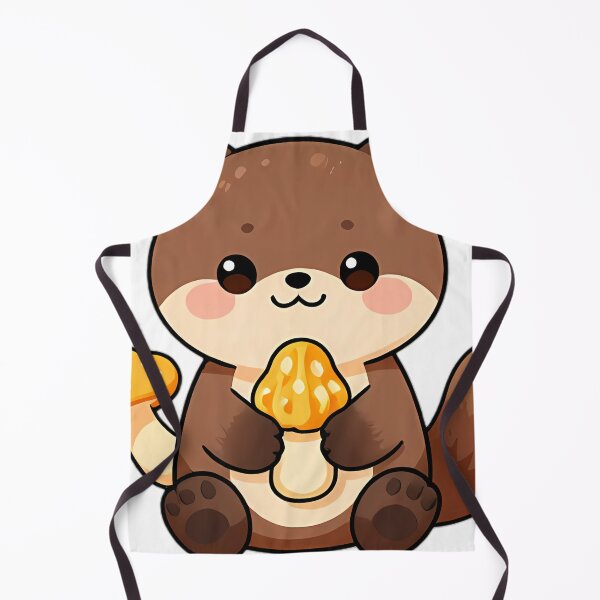 Item preview, Cute Pine Marten with Yellow Morel designed and sold by pumsquare.