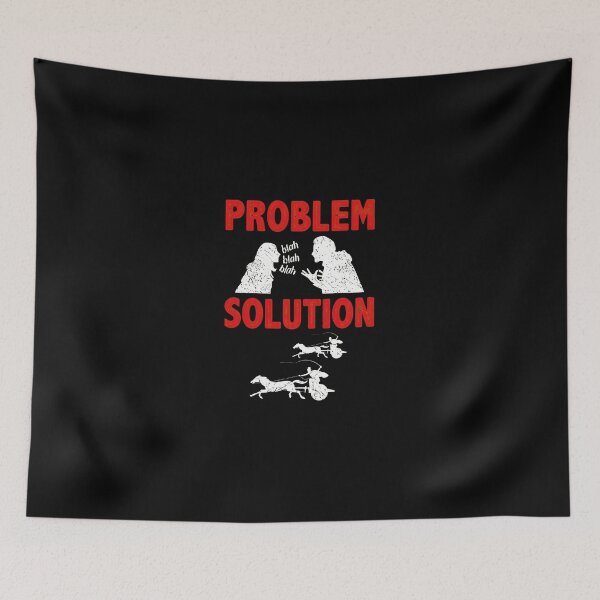Item preview, Problem Solution Blah Blah Dog Chariot Art designed and sold by DaniaNeal.