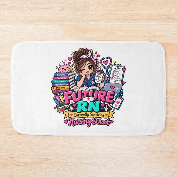 Item preview, Future RN Currently Surviving Nursing School – Funny Nursing Student Design designed and sold by Dr. Heartbeat.