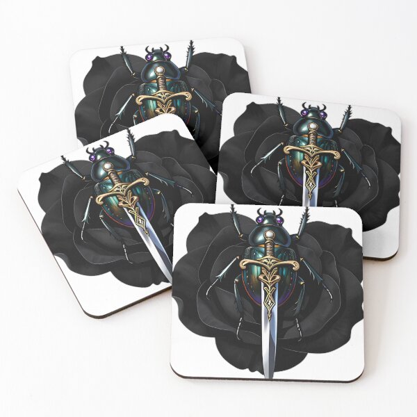 Item preview, Gothic Jewel Scarab Dagger and Black Rose designed and sold by IllumeInk.