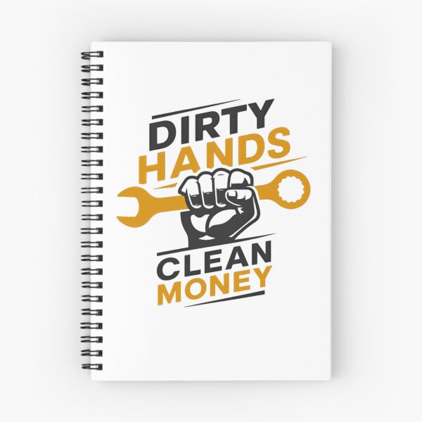 Item preview, Dirty Hands Clean Money Mechanic Tradesman Blue Collar Worker designed and sold by RetroMini2026.