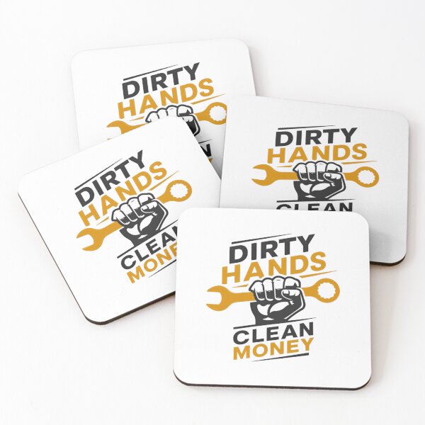 Item preview, Dirty Hands Clean Money Mechanic Tradesman Blue Collar Worker designed and sold by RetroMini2026.
