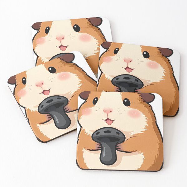 Item preview, Cute Guinea Pig with Black Trumpet Mushroom designed and sold by pumsquare.