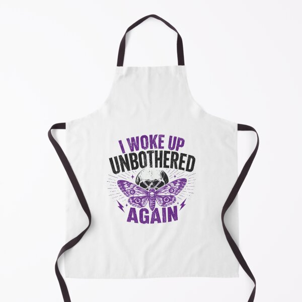 Item preview, I Woke Up Unbothered Again Confidence Empowerment Moth Skull Gothic Spiritual Self Love Mental Health designed and sold by HumansStuck12.