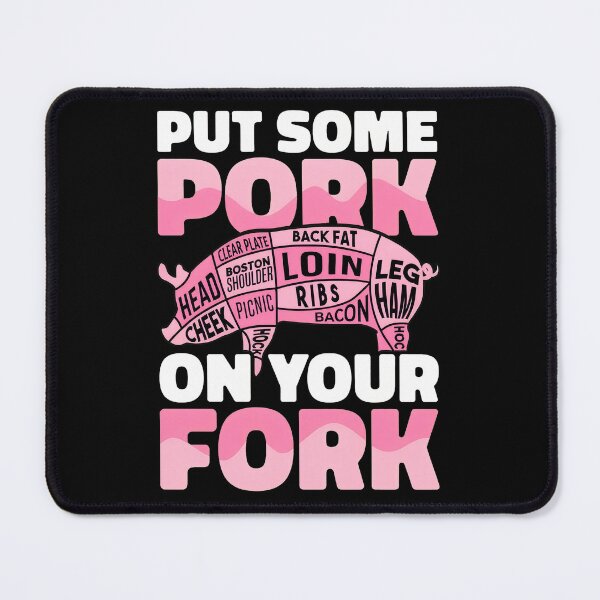 Item preview, Put Some Pork On Your Fork Pig Cut Diagram designed and sold by DaniaNeal.