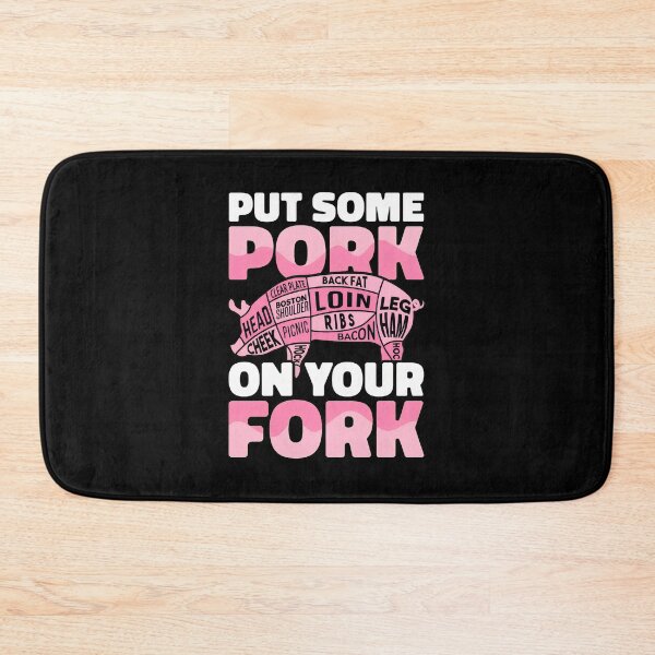 Item preview, Put Some Pork On Your Fork Pig Cut Diagram designed and sold by DaniaNeal.