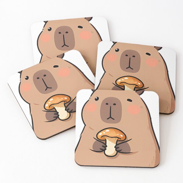 Item preview, Cute Capybara with Giant Boletus Mushroom on Head designed and sold by pumsquare.