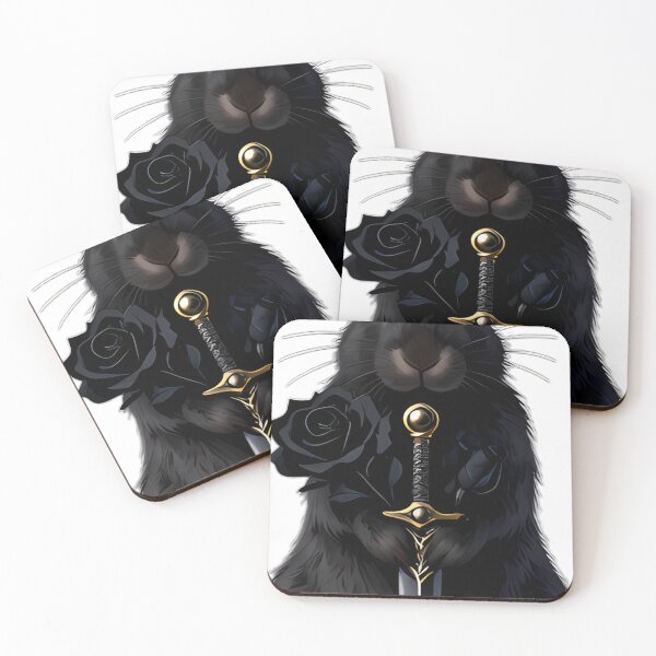 Item preview, Gothic Midnight Hare Dagger and Black Rose designed and sold by IllumeInk.