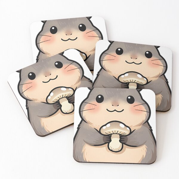 Item preview, Cute Mountain Pika with Tiny Fairy Inkcap designed and sold by pumsquare.