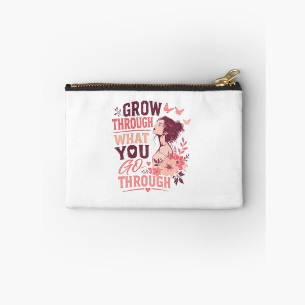 Item preview, Grow Through What You Go Through Motivational Women Empowerment Quote designed and sold by JonesFlora2025.