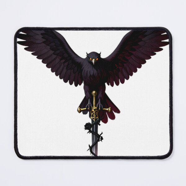 Item preview, Gothic Dark Hawk Dagger and Black Rose designed and sold by IllumeInk.