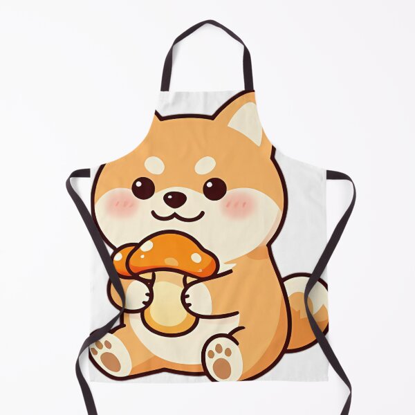 Item preview, Cute Shiba Inu Puppy with Chicken of the Woods Mushroom designed and sold by pumsquare.