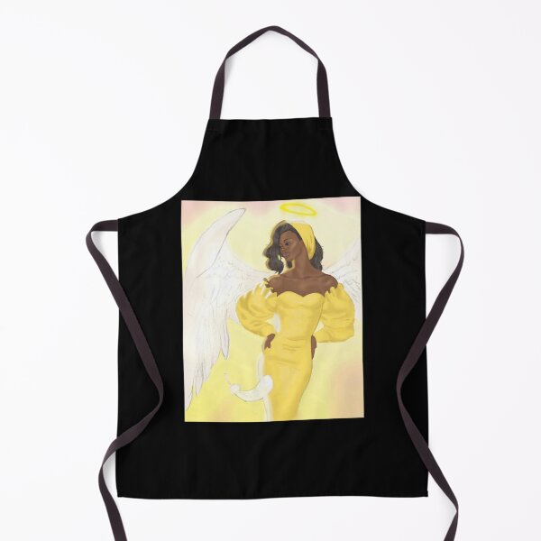 Item preview, Golden Angel Melanin Goddess Winged Fantasy Graphic Art designed and sold by LeleArtworkse.