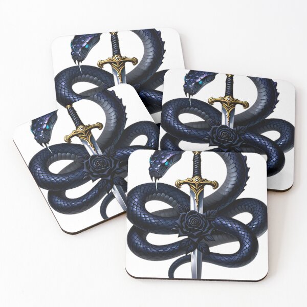 Item preview, Gothic Abyssal Sea Wyrm Dagger and Black Rose designed and sold by IllumeInk.