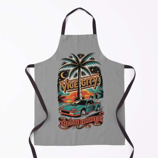 Item preview, Vice City Traditional Tattoo Flash designed and sold by Fictional Ink Society.