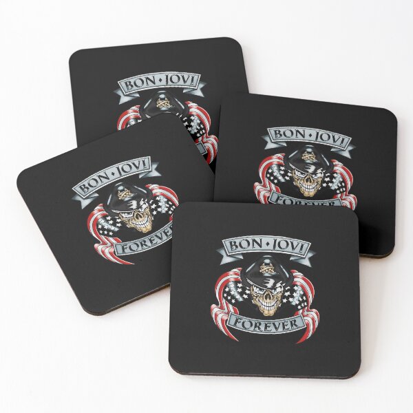 Item preview, BONS JOVIS FOREVERS Skull American Flag Rock Band designed and sold by NoanVasseur.